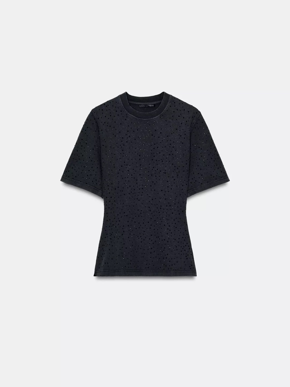 Zara Sparkly Short Sleeve Top